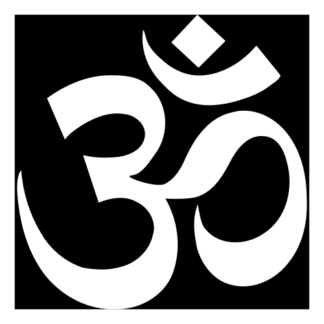 Hinduism Decal (White)